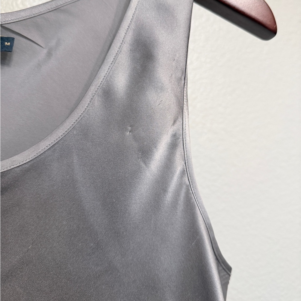 Pendleton 100% Silk Silver Gray Soft Lightweight … - image 5